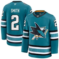 Will Smith Men's Fanatics Teal San Jose Sharks Home Premium Custom Jersey