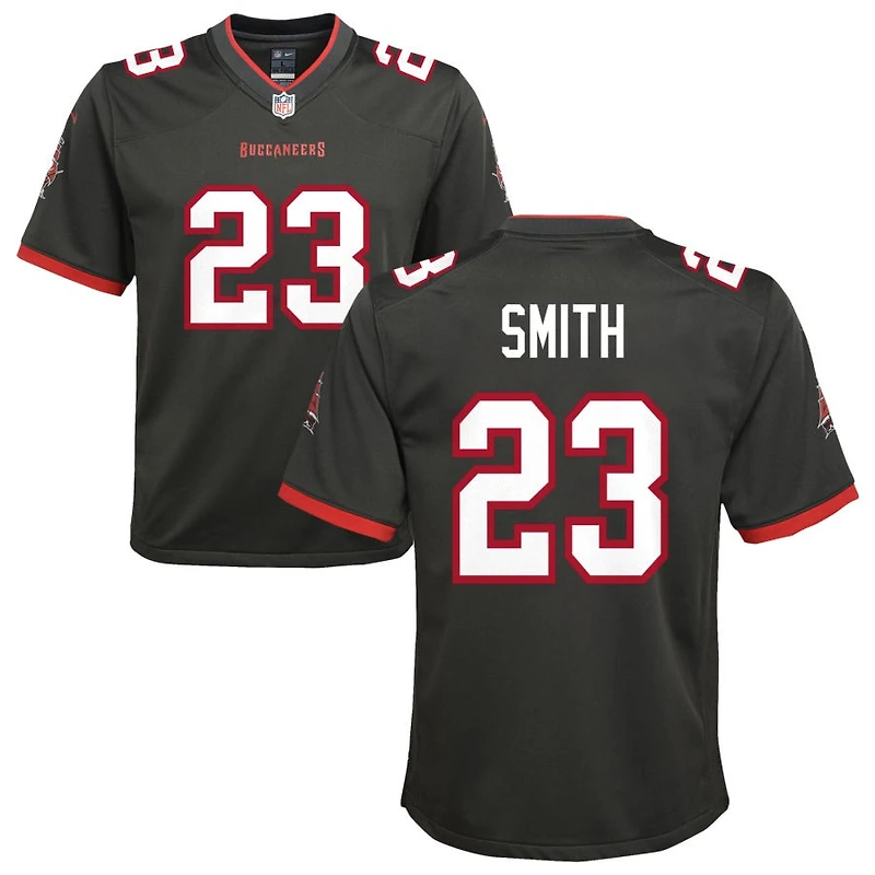 Tykee Smith Youth Nike Pewter Tampa Bay Buccaneers Alternate Custom Game Jersey