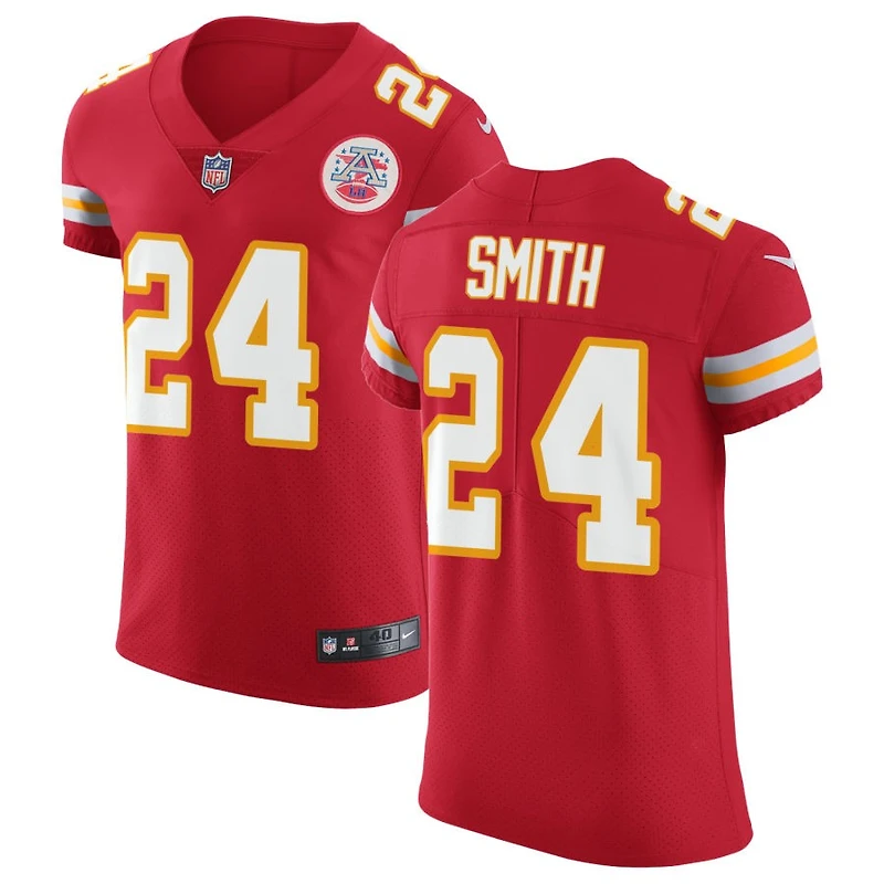 Brashard Smith Men's Nike Red Kansas City Chiefs Vapor Untouchable Custom Elite Jersey