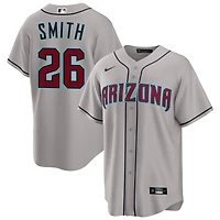 Pavin Smith Men's Nike  Gray Arizona Diamondbacks Road Custom Replica Jersey