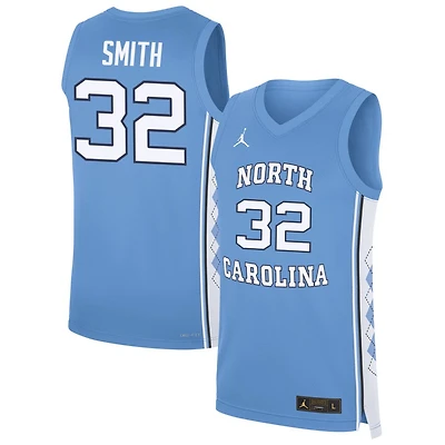 Evan Smith Men's Jordan Brand Carolina Blue North Carolina Tar Heels NIL Pick-A-Player Men's Basketball Jersey