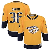 Cole Smith Youth Yellow Nashville Predators Home Premier Custom Jersey