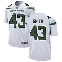 Keidron Smith Men's Nike White New York Jets Custom Game Jersey