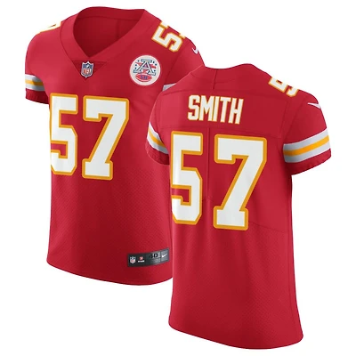 Tyreke Smith Men's Nike Red Kansas City Chiefs Vapor Untouchable Custom Elite Jersey
