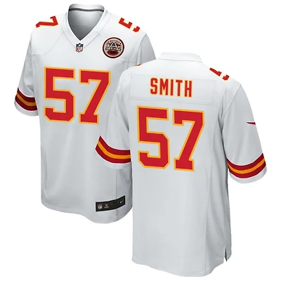 Tyreke Smith Men's Nike White Kansas City Chiefs Custom Game Jersey