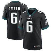 DeVonta Smith Men's Nike Black Philadelphia Eagles Alternate Custom Game Jersey
