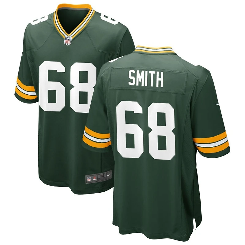 Lecitus Smith Men's Nike Green Green Bay Packers Custom Game Jersey
