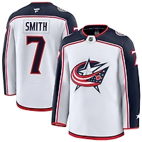 Brendan Smith Men's Fanatics White Columbus Blue Jackets Away Premium Custom Jersey