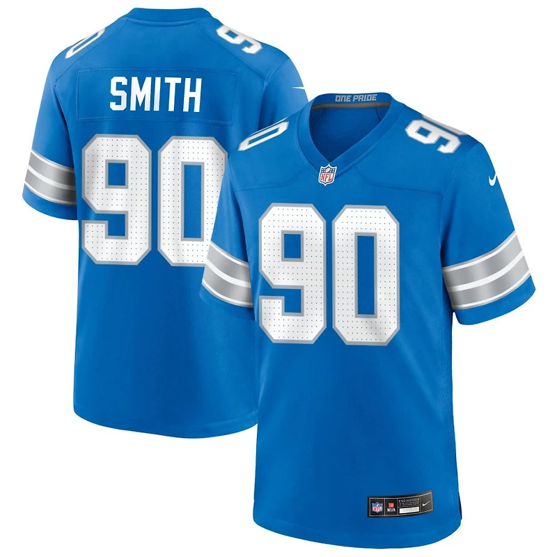 Chris Smith Men's Nike Blue Detroit Lions Custom Game Jersey