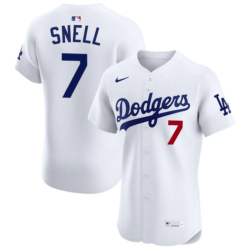 Blake Snell Men's Nike White Los Angeles Dodgers Home Elite Custom Jersey