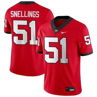 Will Snellings Men's Nike Red Georgia Bulldogs NIL Pick-A-Player Game Jersey