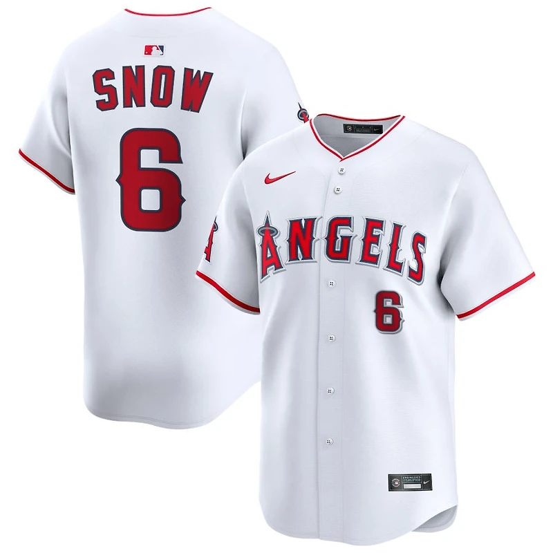 JT Snow Men's Nike White Los Angeles Angels Home Limited Pick-A-Player Retired Roster Jersey