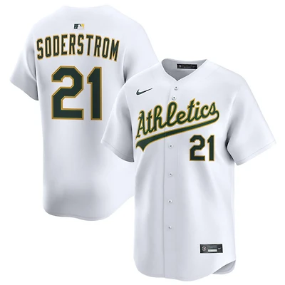 Tyler Soderstrom Men's Nike White Athletics Home Limited Custom Jersey