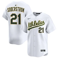 Tyler Soderstrom Men's Nike White Athletics Home Limited Custom Jersey