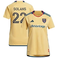 Sergi Solans Women's adidas Gold Real Salt Lake 2023 The Beehive State Kit Replica Custom Jersey