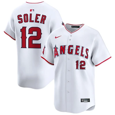 Jorge Soler Men's Nike White Los Angeles Angels Home Limited Custom Jersey