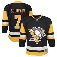 Ilya Solovyov Youth Black Pittsburgh Penguins Home Premier Custom Jersey