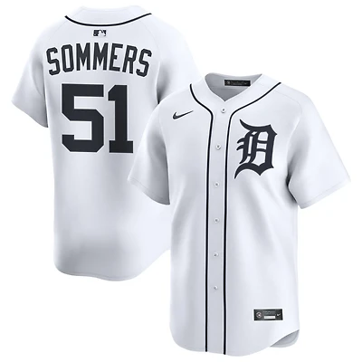 Drew Sommers Men's Nike White Detroit Tigers Home Limited Custom Jersey