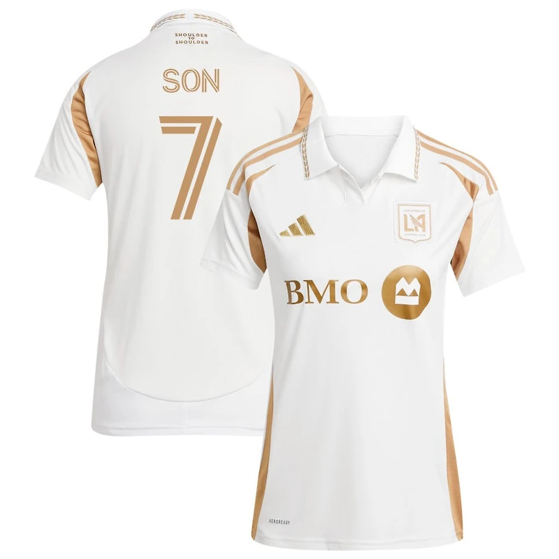 Heung-Min Son Women's adidas  White LAFC 2025 Secondary Replica Custom Jersey