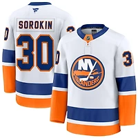 Ilya Sorokin Men's Fanatics White New York Islanders Away Premium Custom Jersey