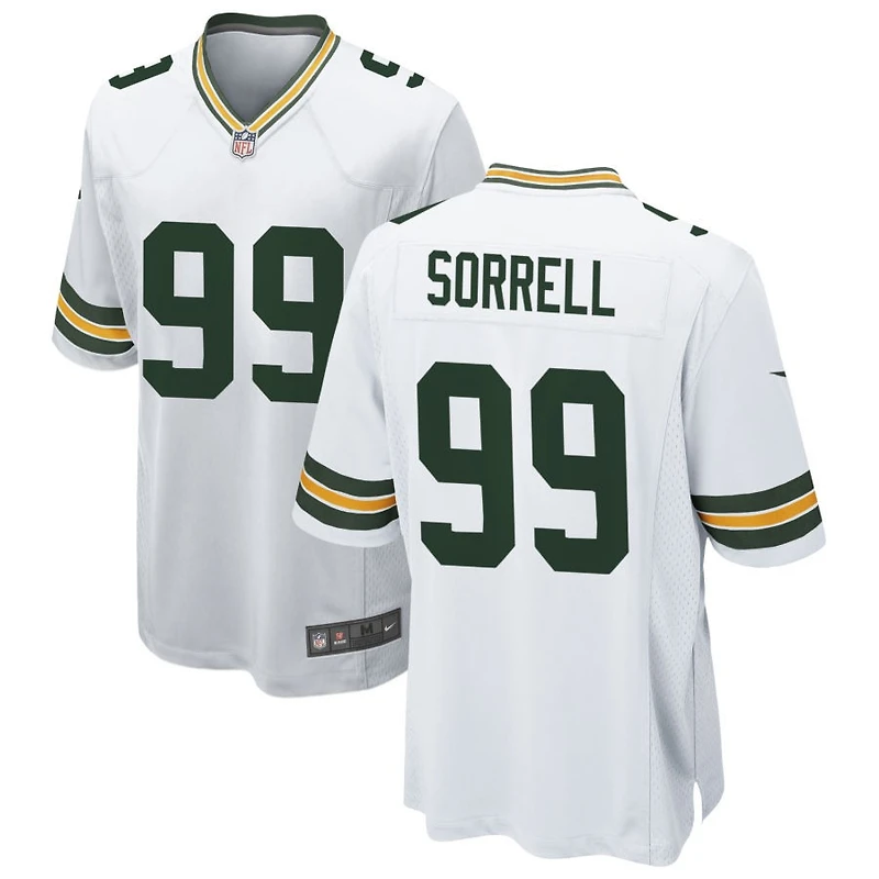 Barryn Sorrell Men's Nike White Green Bay Packers Custom Game Jersey