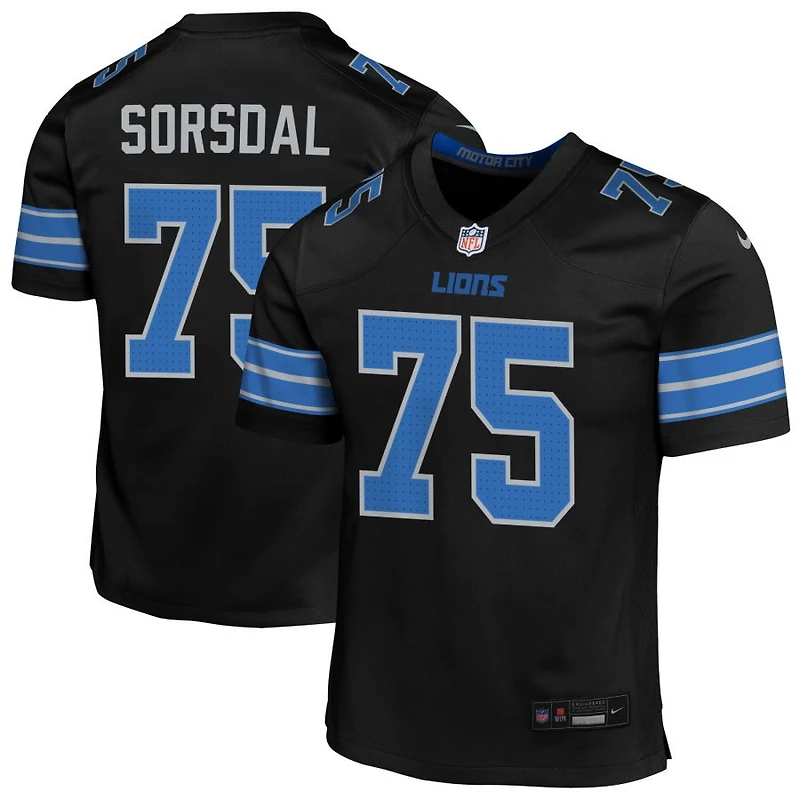 Colby Sorsdal Youth Nike Detroit Lions Alternate Custom Game Jersey