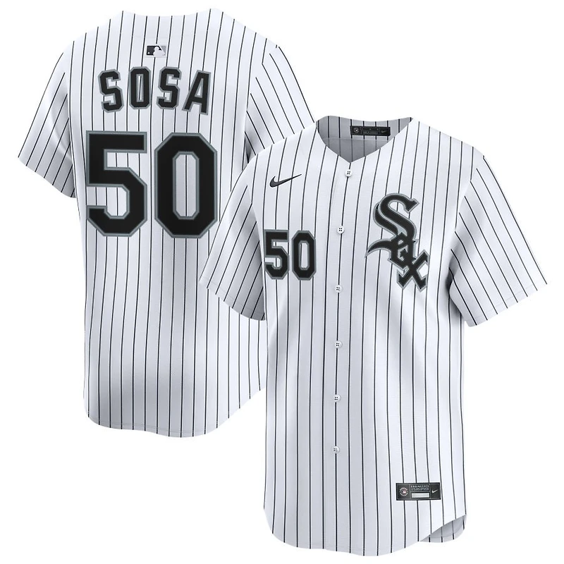 Lenyn Sosa Men's Nike White Chicago White Sox Home Limited Custom Jersey