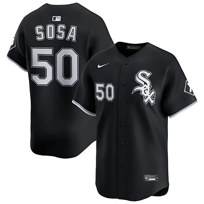 Lenyn Sosa Men's Nike Black Chicago White Sox Alternate Limited Custom Jersey