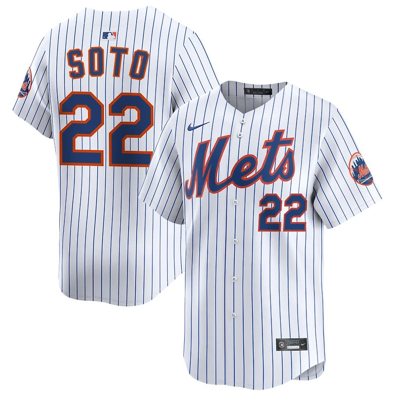 Juan Soto Men's Nike White New York Mets Home Limited Custom Jersey