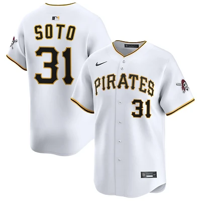 Gregory Soto Men's Nike White Pittsburgh Pirates Home Limited Custom Jersey