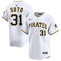 Gregory Soto Men's Nike White Pittsburgh Pirates Home Limited Custom Jersey