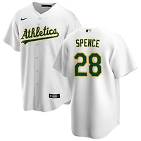 Mitch Spence Youth Nike White Athletics Home Replica Custom Jersey
