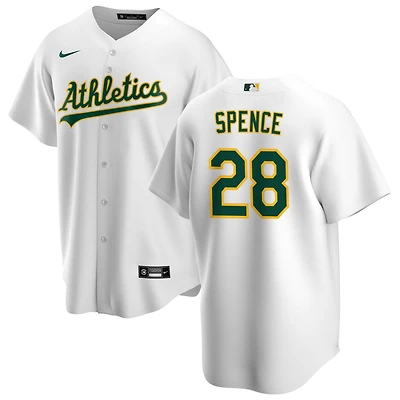 Mitch Spence Youth Nike White Athletics Home Replica Custom Jersey