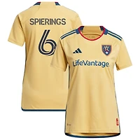 Stijn Spierings Women's adidas Gold Real Salt Lake 2023 The Beehive State Kit Replica Custom Jersey