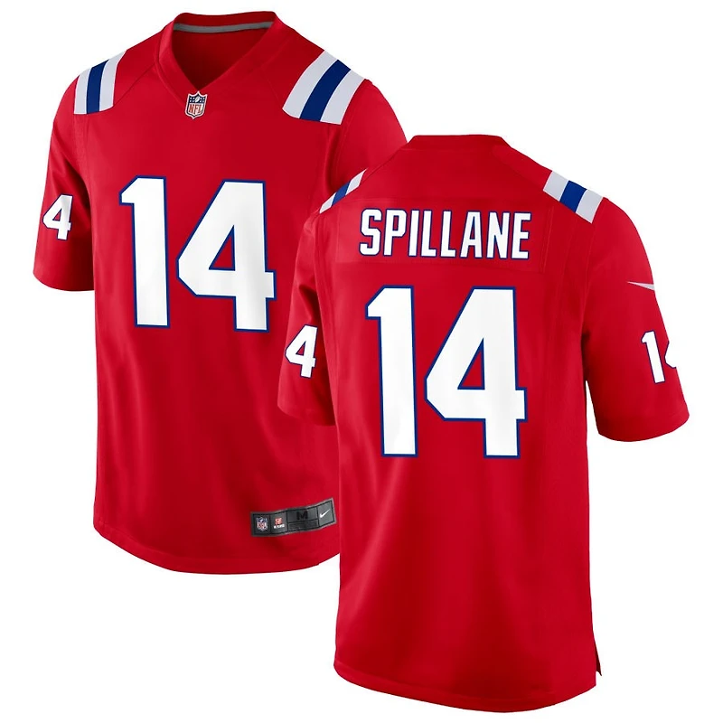 Robert Spillane Men's Nike Red New England Patriots Alternate Custom Jersey