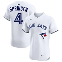 George Springer Men's Nike White Toronto Blue Jays Home Elite Custom Jersey