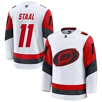Jordan Staal Men's Fanatics White Carolina Hurricanes Away Premium Custom Jersey