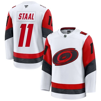 Jordan Staal Men's Fanatics White Carolina Hurricanes Away Premium Custom Jersey