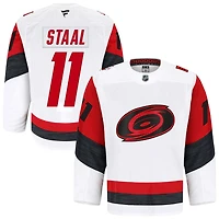 Jordan Staal Men's Fanatics White Carolina Hurricanes Away Authentic Pro Custom Jersey
