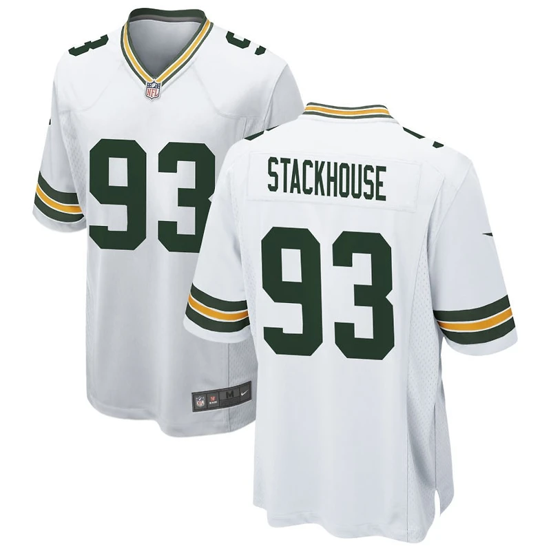 Nazir Stackhouse Men's Nike White Green Bay Packers Custom Game Jersey