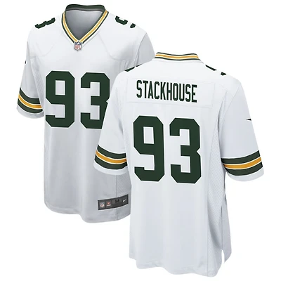 Nazir Stackhouse Men's Nike White Green Bay Packers Custom Game Jersey