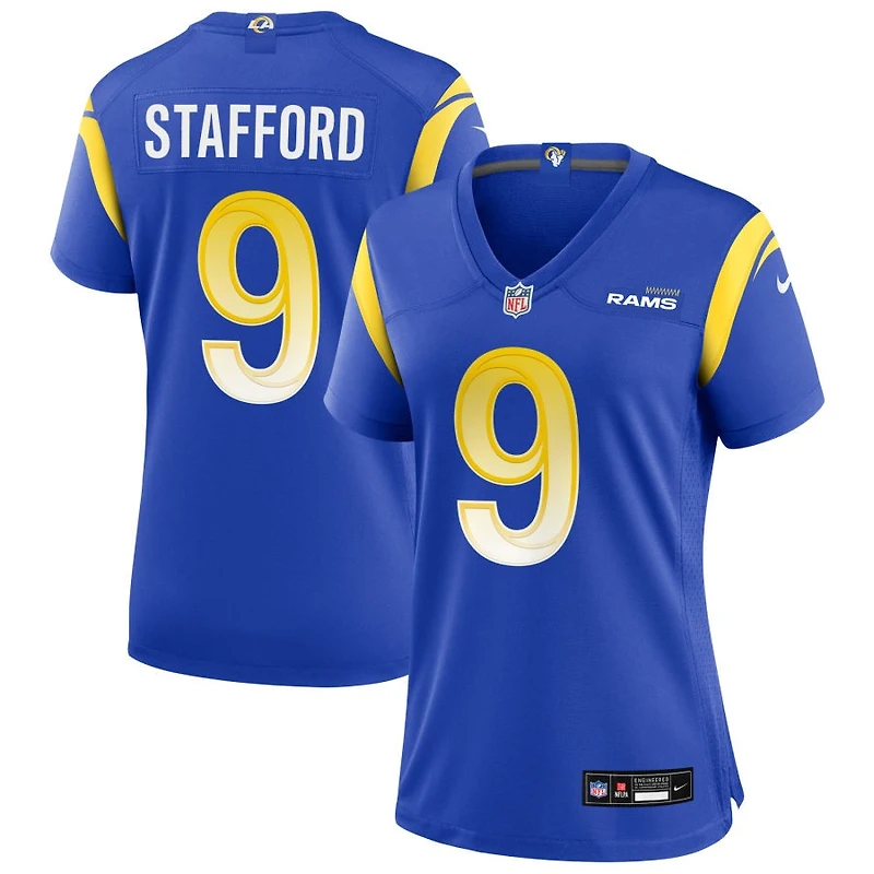 Matthew Stafford Women's Nike Los Angeles Rams Royal Custom Game Jersey