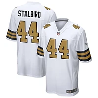 Isaiah Stalbird Men's Nike  White New Orleans Saints Alternate Custom Game Jersey
