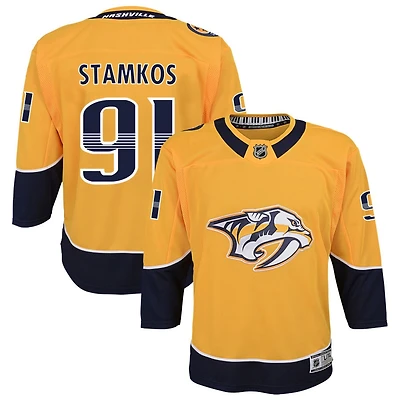 Steven Stamkos Youth Yellow Nashville Predators Home Premier Custom Jersey