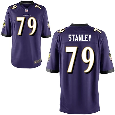 Ronnie Stanley Youth Nike Purple Baltimore Ravens Custom Game Jersey