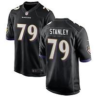 Ronnie Stanley Men's Nike Black Baltimore Ravens Alternate Custom Game Jersey