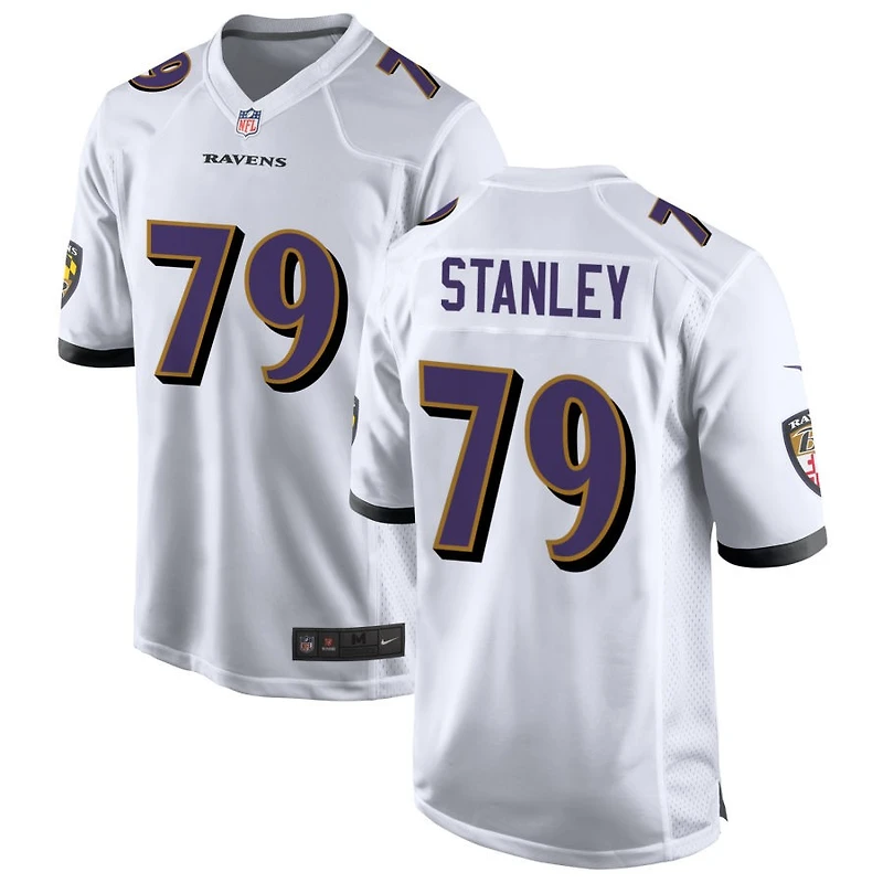 Ronnie Stanley Men's Nike White Baltimore Ravens Custom Game Jersey