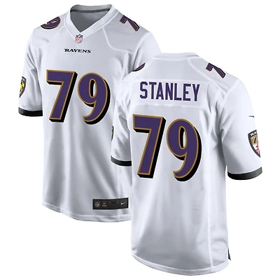 Ronnie Stanley Men's Nike White Baltimore Ravens Custom Game Jersey