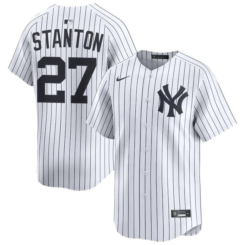 Giancarlo Stanton Men's Nike White New York Yankees Home Limited Custom Jersey