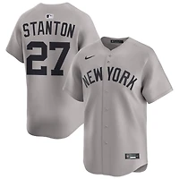 Giancarlo Stanton Men's Nike Gray New York Yankees Away Limited Custom Jersey